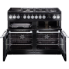 Rangemaster NEXSE110DFFSS/C 110cm Wide Dual Fuel Range Cooker - Stainless Steel / Chrome - A Rated