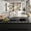Elica NT-UNP-EVO-SS 90cm Wide Venting 4 Zone Hob - Black / Stainless Steel - A++ Rated with 2 Bridge Zones
