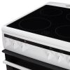 Amica AFC5100WH 50Cm Freestanding Electric Twin Cavity With Ceramic Hob in White