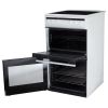Amica AFC5100WH 50Cm Freestanding Electric Twin Cavity With Ceramic Hob in White