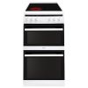 Amica AFC5100WH 50Cm Freestanding Electric Twin Cavity With Ceramic Hob in White