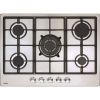 Amica AGH7100SS 70Cm Five Burner Gas Hob with Cast Iron Supports in Stainless Steel