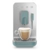 Smeg BCC12EGMUK Collezione Bean To Cup Coffee Machine with Steam Wand, Matte Emerald Green