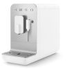 Smeg BCC12WHMUK Collezione Bean To Cup Coffee Machine with Steam Wand, Matte White