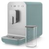 Smeg BCC13EGMUK Collezione Bean To Cup Coffee Machine with Integrated Milk System, Matte Emerald Green