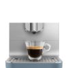 Smeg BCC13SBMUK Collezione Bean To Cup Coffee Machine with Integrated Milk System, Matte Storm Blue