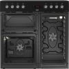 Beko KDVC90K 90cm Double Oven Range Cooker with 5 Zone Ceramic Hob - Black A Rated