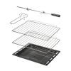 Caple C2106BG 60cm Electric Soft Close Single Oven Black Glass A Rated