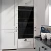 Caple C2403BG 60cm Pyrolytic Single Oven Black Glass A Rated