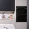 Caple C3371BG Electric Built In Double Oven Black Glass A Rated
