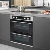 Caple C4246 Built Under Double Oven Stainless Steel - Black A Rated