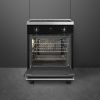 Smeg C6IPBLT2 60cm Concert Classic Full Electric Cooker with Induction Hob In Black A Rated
