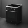 Smeg C6IPBLT2 60cm Concert Classic Full Electric Cooker with Induction Hob In Black A Rated