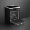 Smeg C6IPBLT2 60cm Concert Classic Full Electric Cooker with Induction Hob In Black A Rated