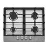 Caple C750G 59cm Wide 4 Burner Gas Hob with Cast Iron Supports - Stainless Steel