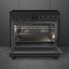 Smeg C9IMN2 90cm Classic Matte Black Single Cavity Cooker with Induction Hob