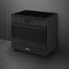 Smeg C9IMN2 90cm Classic Matte Black Single Cavity Cooker with Induction Hob