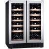 CDA CFWC624SS 60cm Freestanding/under counter double door wine cooler