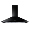 Rangemaster RHDC110BL/C 110Cm Chimney Hood Black - Chrome Badge