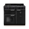 Rangemaster CLDL100DFPCBL/CM1 Classic Deluxe  100 DF Dual Fuel Range Cooker Charcoal Black Chrome