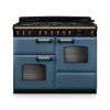 Rangemaster CLDLO110DFPSTB/AB1 Classic Deluxe OC 110 DF Dual Fuel Range Cooker Stone Blue Antique Brass