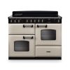 Rangemaster CLDLO110EIPPCR/CM1 Classic Deluxe 110cm OC Induction Range Cooker Pale Cream/Chrome