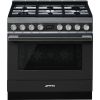 Smeg CPF9GPAN 90cm Portofino Dual Fuel Range Cooker Anthracite