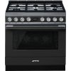 Smeg CPF9GPAN 90cm Portofino Dual Fuel Range Cooker Anthracite