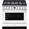 Smeg CPF9GPWH 90cm Portofino Dual Fuel Range Cooker White