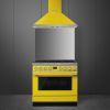 Smeg CPF9GPYW 90cm Portofino Dual Fuel Range Cooker Yellow