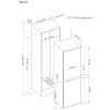 CDA CRI751 Integrated 50/50 fridge freezer, low frost, sliding hinge system