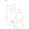 CDA CRI771 70/30 Integrated Fridge Freezer, low frost, sliding hinge system