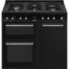 Smeg CX103GMBL 100cm Concert Dual Fuel Range Cooker Black