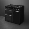 Smeg CX103GMBL 100cm Concert Dual Fuel Range Cooker Black