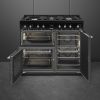 Smeg CX103GMBL 100cm Concert Dual Fuel Range Cooker Black
