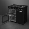 Smeg CX103GMBL 100cm Concert Dual Fuel Range Cooker Black