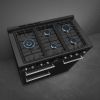 Smeg CX103GMBL 100cm Concert Dual Fuel Range Cooker Black