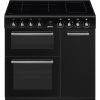 Smeg CX93IMBL 90cm Concert Electric Range Cooker with Induction Hob