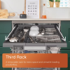 Hotpoint H7FHS51WUK Maxi Space Full Size Dishwasher with Third Rack, 15 Place Settings, White