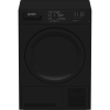 Indesit CYDC82BBGLUK Freestanding 8kg Condenser Tumble Dryer in Black B Rated