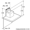 Neff D65BMP5N0B Chimney Hood