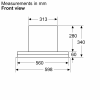 Neff D65XCC2S0B 60cm Flush Integrated design Hood B Rated