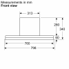 Neff D85XCC2S0B 80cm Flush Integrated design Hood B Rated
