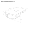 Elica NT-SW-GL-EVO-BL 83cm Wide Venting 4 Zone Hob - White - A ++ Rated with 2 Bridge Zones