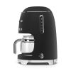 Smeg DCF02BLMUK 50's Style Drip Filter Coffee Machine, Black
