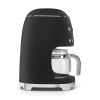 Smeg DCF02BLMUK 50's Style Drip Filter Coffee Machine, Black