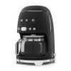 Smeg DCF02BLMUK 50's Style Drip Filter Coffee Machine, Black