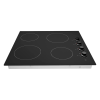 Statesman CHZ460D 60cm, 4 Zone Ceramic Hob, Side Dial Control, 6000W In Black