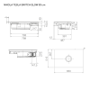 Elica NT-SW-GL-EVO-BL 83cm Wide Venting 4 Zone Hob - White - A ++ Rated with 2 Bridge Zones