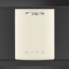 Smeg DIFABCR 60cm Retro 50s Style Under counter built-in dishwasher, Cream